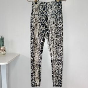 Balance Collection Snakeskin Animal Print Leggings Women’s Small High-Rise Yoga